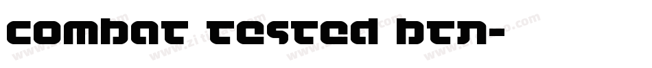 Combat Tested BTN字体转换